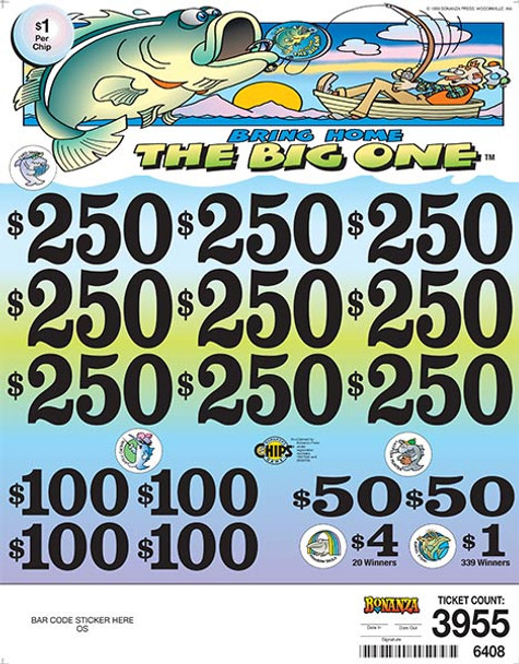 Bring Home the Big One Chip $1 9@$250 $1B 20% 3955