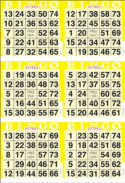 American 6 ON V 1 UP L 9-18000 Screen Yellow