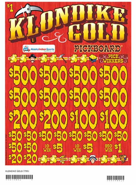 Klondike Gold PK 3W $1 8@$500 $1B 24% 8200