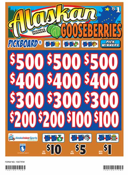 Alaskan Gooseberries Embedded PK 3W $1 12@$100 (5,4,3,2,1) $1B 23% 7000