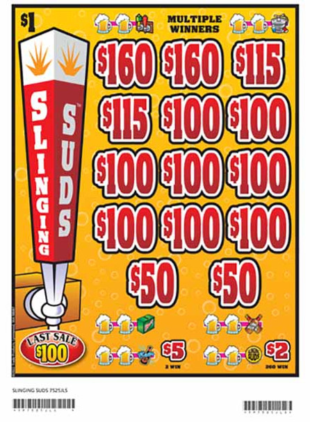 Slinging Suds 3W $1 12@$100 (2@$160) $2B 17% 2520 LS