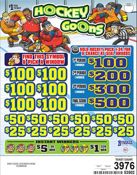Hockey Goons Seal Big Pic $1 1@$500 $5B 34% 3955