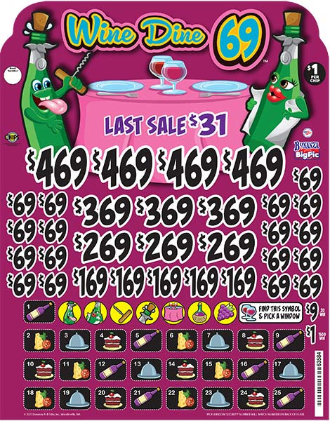 Wine Dine 69 Big Pic Chip $1 4@$469 $1B 24% 9944