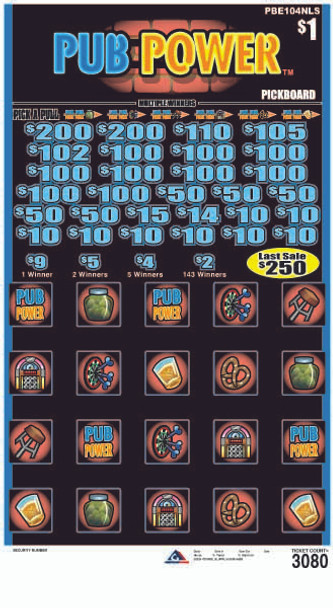 Pub Power PK 3W $1 16@$100 (2@$200) $2B 17% 3080 LS