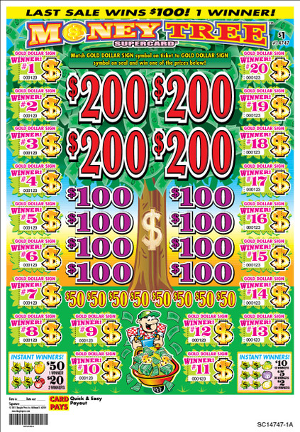 Money Tree PK 3W $1 4@$200 $2B 21% 3360 LS