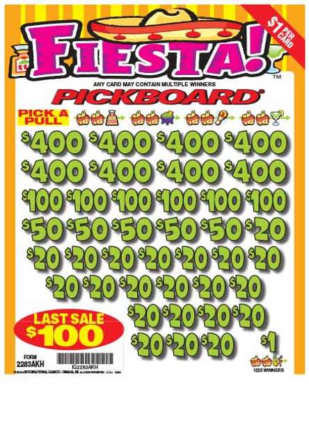 Fiesta PK 3W $1 8@$400 $1B 20% 7252 LS