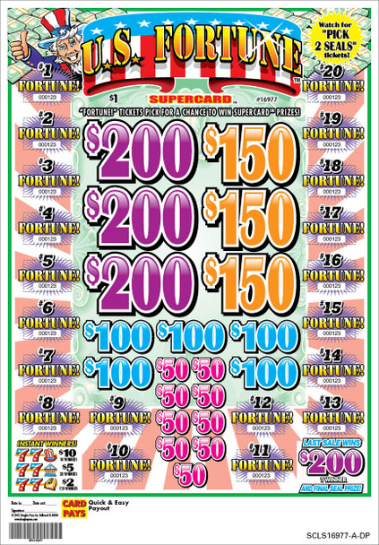 US Fortune PK 3W $1 4@$200 $2B 21% 3360 LS