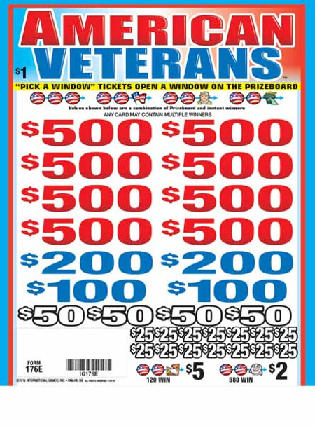 American Veterans PK 3W $1 8@$500 $1B 19% 8526