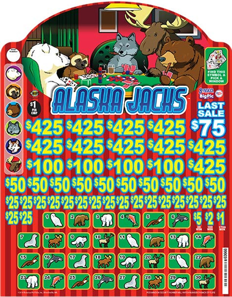 Alaska Jacks Big Pic Chip $1 10@$425 $1B 23% 9944 LS