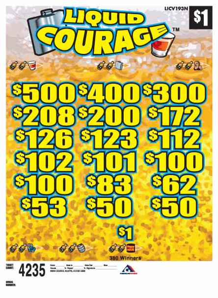 Liquid Courage 3W $1 12@100 (5,4,3,2,1) $1B 24% 4235
