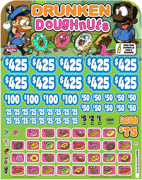 Drunken Doughnuts Big Pic Chip $1 10@$425 $1B 23% 9944 LS
