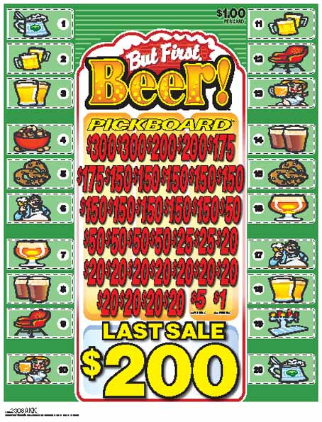 But First, Beer! PK 3W $1 18@$150 (2@$300) $1B 19% 5292 LS