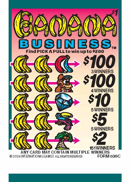 Banana Business PK 3W $1 16@$100 (2@$200) $2B 16% 3038 LS