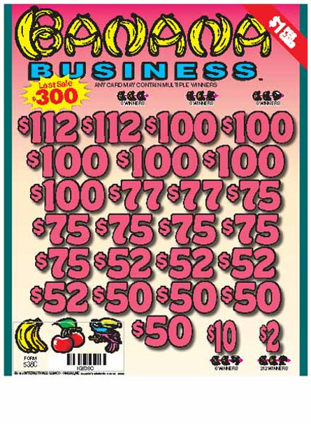 Banana Business 3W $1 8@$100 $2B 21% 3332 LS
