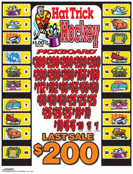 Hat Trick Hockey PK 3W $1 8@$200 (1@$300) $1B 19% 4508 LS