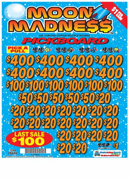 Moon Madness PK 3W $1 8@$400 $1B 20% 7252 LS