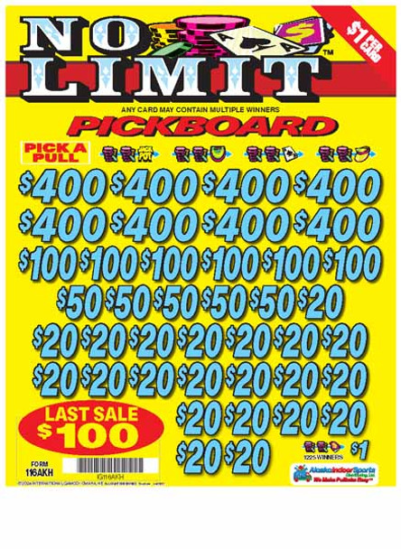 No Limit PK 3W $1 8@$400 $1B 20% 7252 LS