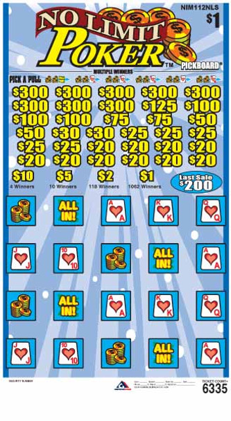 No Limit Poker PK 3W $1 8@$300 $1B 20% 6335 LS