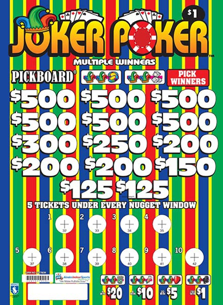 Joker Poker Embedded PK 3W $1 6@$500 $1B 20% 7000