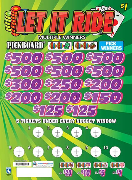 Let It Ride Embedded PK 3W $1 6@$500 $1B 20% 7000