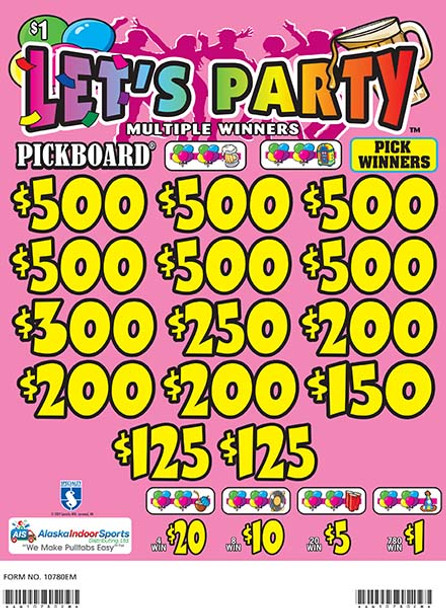 Let's Party Embedded PK 3W $1 6@$500 $1B 20% 7000