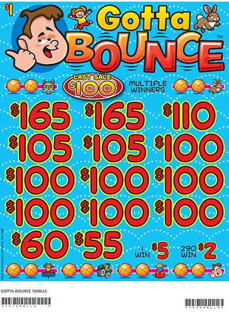 Gotta Bounce 3W $1 12@$100 (2@$165) $2B 19% 2640 LS
