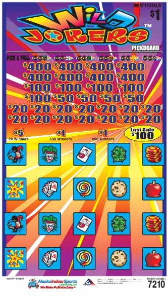 Wild Jokers PK 3W $1 8@$400 $1B 22% 7210 LS