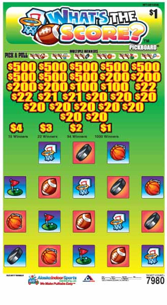 What's the Score PK 3W $1 8@$500 $1B 17% 7980