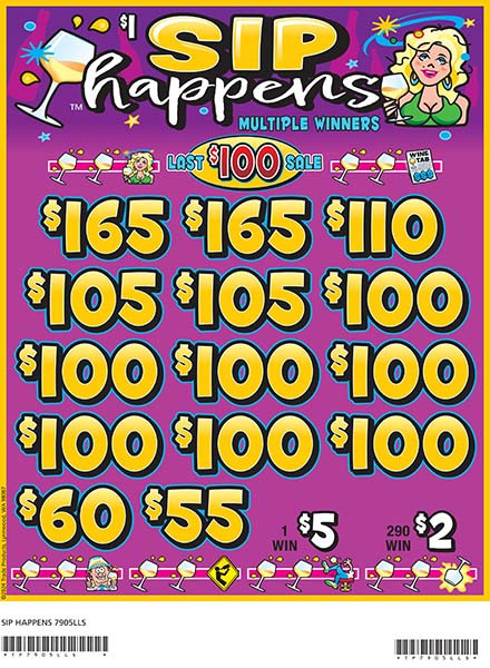 Sip Happens 3W $1 12@$100 (2@$165) $2B 19% 2640 LS