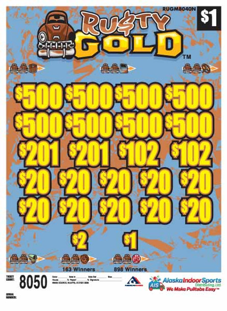 Rusty Gold 3W $1 8@$500 $1B 25% 8050