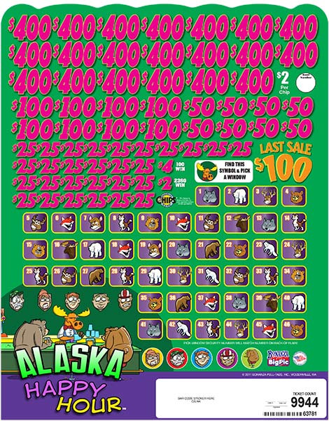 Alaska Happy Hour Big Pic Chip $2 20@$400 $2B 24% 9944 LS