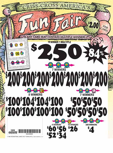 Fun Fair 3W $2 8@$200 (1@$250) $4B 14% 2548