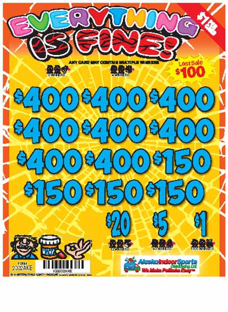 Everything is Fine! 3W $1 8@$400 $1B 19% 6958 LS