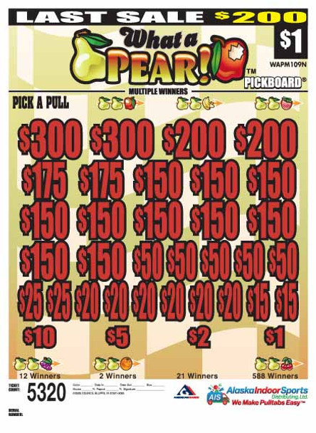 What a Pair PK 3W $1 18@$150 (2@$300) $1B 20% 5320 LS