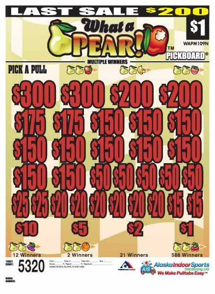 What a Pair PK 3W $1 18@$150 (2@$300) $1B 20% 5320 LS