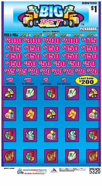 Big Bet PK 3W $1 18@$150 (2@$300) $1B 20% 5320 LS