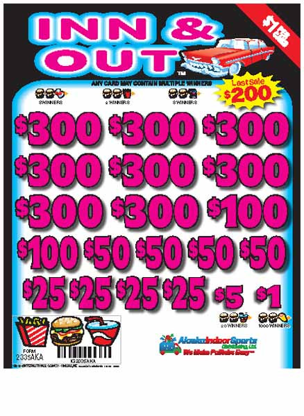 Inn and Out 3W $1 8@$300 $1B 19% 5194 LS