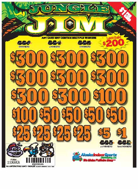 Jungle Jim 3W $1 8@$300 $1B 19% 5194 LS