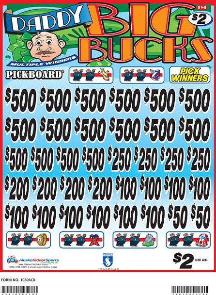 Daddy Big Bucks Big PK 3W $2 16@$500 $2B 23% 7920