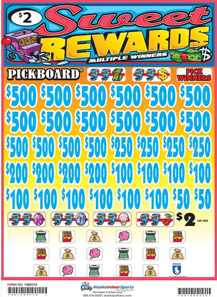 Sweet Rewards Big PK 3W $2 16@$500 $2B 23% 7920