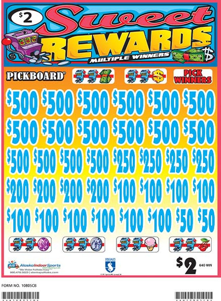 Sweet Rewards Big PK 3W $2 16@$500 $2B 23% 7920