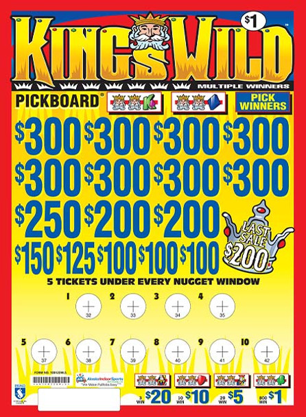 King's Wild Embedded PK 3W $1 8@$300 $1B 21% 6200 LS