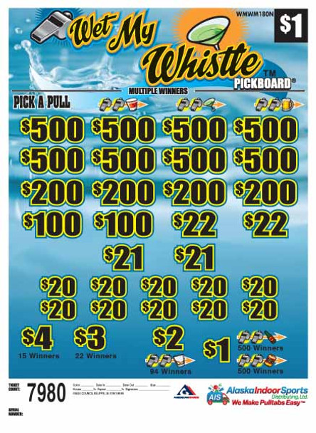 Wet My Whistle PK 3W $1 8@$500 $1B 17% 7980