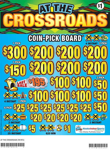 At the Crossroads Coin-Pick Board 3W $1 6@$200 $1B 28% 4800 LS