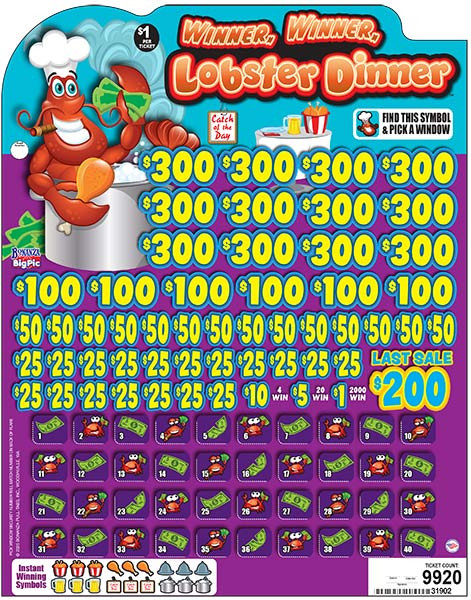 Winner Winner Lobster Dinner Big Pic 3W $1 12@$300 $1B 22% 9920 LS
