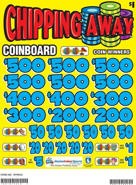 Chipping Away Coinboard 3W $1 6@$500 $1B 24% 8280
