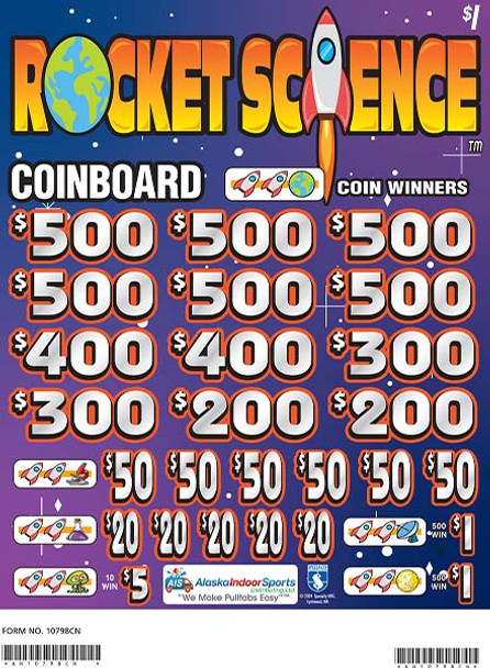 Rocket Science Coinboard 3W $1 6@$500 $1B 24% 8280