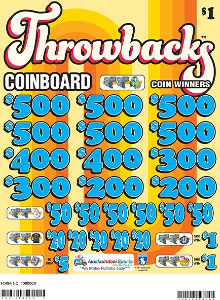 Throwbacks Coinboard 3W $1 6@$500 $1B 24% 8280