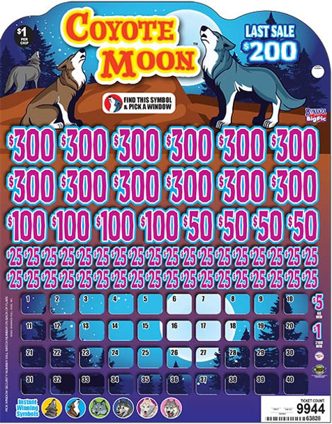 Coyote Moon Big Pic Chip $1 12@$300 $1B 23% 9944 LS