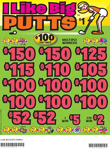 I Like Big Putts 3W $1 12@$100 (2@$150) $2B 20% 2640 LS